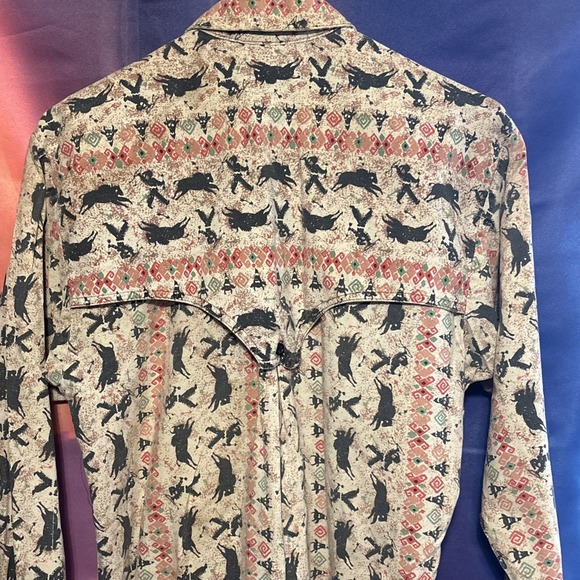 Vintage Rocky Mountain Clothing Western Shirt Womens XS Long Sleeve Button - Picture 6 of 7